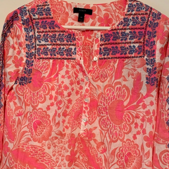 JCrew Embroidered Top - Picture 2 of 5